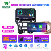 11.8 Inch 2K Double Knobs 2 Din Car Radio For Ford Mustang 2015 - 2020 basic Version Car Radio DVD Multimedia Video Player Android Auto Carplay