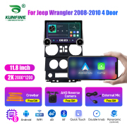 11.8 Inch 2K Double Knobs 2 Din Car Radio For Jeep Wrangler 2008 - 2010 4 Door Car Radio DVD Multimedia Video Player Android Auto Carplay