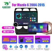 11.8 Inch 2K Double Knobs 2 Din Car Radio For Mazda 6 2004 - 2015 Car Radio DVD Multimedia Video Player Android Auto Carplay