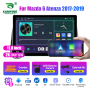 11.8 Inch 2K Double Knobs 2 Din Car Radio For Mazda 6 Atenza 2017 - 2019 Car Radio DVD Multimedia Video Player Android Auto Carplay