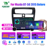 11.8 Inch 2K Double Knobs 2 Din Car Radio For Mazda BT-50 2015 Before Car Radio DVD Multimedia Video Player Android Auto Carplay
