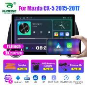 11.8 Inch 2K Double Knobs 2 Din Car Radio For Mazda CX-5 2015 - 2017 Car Radio DVD Multimedia Video Player Android Auto Carplay