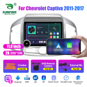 11.8 Inch 2K Double Knobs 2 Din Car Radio For Chevrolet Captiva 2011 -2017 Car Radio DVD Multimedia Video Player Android Auto Carplay