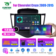 11.8 Inch 2K Double Knobs 2 Din Car Radio For Chevrolet Cruze 2009 - 2015 Car Radio DVD Multimedia Video Player Android Auto Carplay