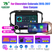 11.8 Inch 2K Double Knobs 2 Din Car Radio For Chevroletr Colorado 2015- 2017 Gmc Canyon Car Radio DVD Multimedia Video Player Android Auto Carplay