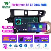 11.8 Inch 2K Double Knobs 2 Din Car Radio For Citroen C3-XR 2014 - 2018 Car Radio DVD Multimedia Video Player Android Auto Carplay