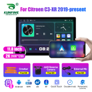 11.8 Inch 2K Double Knobs 2 Din Car Radio For Citroen C3-XR 2019-present Car Radio DVD Multimedia Video Player Android Auto Carplay