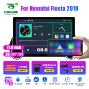 11.8 Inch 2K Double Knobs 2 Din Car Radio For Hyundai Fiesta 2019 Car Radio DVD Multimedia Video Player Android Auto Carplay