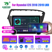 11.8 Inch 2K Double Knobs 2 Din Car Radio For Hyundai I20 2018 2019 LHD Car Radio DVD Multimedia Video Player Android Auto Carplay