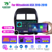 11.8 Inch 2K Double Knobs 2 Din Car Radio For Mitsubishi ASX 2010 - 2019 Car Radio DVD Multimedia Video Player Android Auto Carplay
