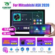 11.8 Inch 2K Double Knobs 2 Din Car Radio For Mitsubishi ASX 2020 Car Radio DVD Multimedia Video Player Android Auto Carplay