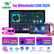 11.8 Inch 2K Double Knobs 2 Din Car Radio For Mitsubishi L200 2020 Car Radio DVD Multimedia Video Player Android Auto Carplay