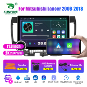 11.8 Inch 2K Double Knobs 2 Din Car Radio For Mitsubishi Lancer 2006 - 2018 Car Radio DVD Multimedia Video Player Android Auto Carplay
