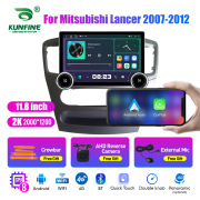 11.8 Inch 2K Double Knobs 2 Din Car Radio For Mitsubishi Lancer 2007 - 2012 Car Radio DVD Multimedia Video Player Android Auto Carplay
