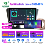 11.8 Inch 2K Double Knobs 2 Din Car Radio For Mitsubishi Lancer 2007 - 2015 Car Radio DVD Multimedia Video Player Android Auto Carplay