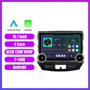 11.8 Inch 2K Double Knobs 2 Din Car Radio For Mitsubishi Outlander 2005 - 2012Car Radio DVD Multimedia Video Player Android Auto Carplay
