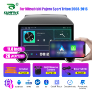 11.8 Inch 2K Double Knobs 2 Din Car Radio For Mitsubishi Pajero Sport Triton 2008 - 2016 Car Radio DVD Multimedia Video Player Android Auto Carplay