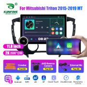 11.8 Inch 2K Double Knobs 2 Din Car Radio For Mitsubishi Triton 2015 - 2019 MT Car Radio DVD Multimedia Video Player Android Auto Carplay