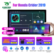 11.8 Inch 2K Double Knobs 2 Din Car Radio For Honda Crider 2019 Car Radio DVD Multimedia Video Player Android Auto Carplay