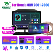 11.8 Inch 2K Double Knobs 2 Din Car Radio For Honda CRV 2001 - 2006 Car Radio DVD Multimedia Video Player Android Auto Carplay