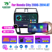 11.8 Inch 2K Double Knobs 2 Din Car Radio For Honda City 2006 - 2014 AT Car Radio DVD Multimedia Video Player Android Auto Carplay