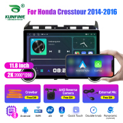 11.8 Inch 2K Double Knobs 2 Din Car Radio For Honda Crosstour 2014 - 2016 Car Radio DVD Multimedia Video Player Android Auto Carplay