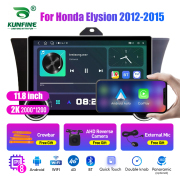11.8 Inch 2K Double Knobs 2 Din Car Radio For Honda Elysion 2012- 2015 Car Radio DVD Multimedia Video Player Android Auto Carplay