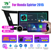 11.8 Inch 2K Double Knobs 2 Din Car Radio For Honda Spirior 2015 Car Radio DVD Multimedia Video Player Android Auto Carplay
