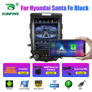 9.7 Inch Tesla Style 2 Din Android Car Radio For Hyundai Santa Fe black Stereo Car Multimedia Video Player DVD GPS Navigation