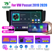 11.8 Inch 2K Double Knobs 2 Din Car Radio ForVW Passat 2019 2020 Car Radio DVD Multimedia Video Player Android Auto Carplay
