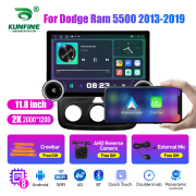 11.8 Inch 2K Double Knobs 2 Din Car Radio For Dodge Ram 5500 2013 -2019 Car Radio DVD Multimedia Video Player Android Auto Carplay