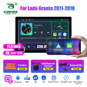 11.8 Inch 2K Double Knobs 2 Din Car Radio For Lada Granta 2011-2018 Car Radio DVD Multimedia Video Player Android Auto Carplay