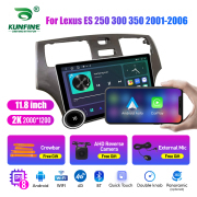 11.8 Inch 2K Double Knobs 2 Din Car Radio For Lexus ES 250 300 350 2001 - 2006 Car Radio DVD Multimedia Video Player Android Auto Carplay