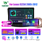 11.8 Inch 2K Double Knobs 2 Din Car Radio For Lexus IS250 2005 - 2012 Car Radio DVD Multimedia Video Player Android Auto Carplay