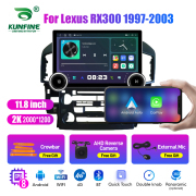 11.8 Inch 2K Double Knobs 2 Din Car Radio For Lexus RX300 1997 - 2003 Car Radio DVD Multimedia Video Player Android Auto Carplay