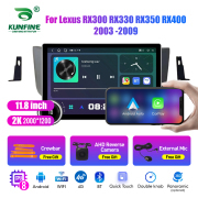 11.8 Inch 2K Double Knobs 2 Din Car Radio For Lexus RX300 RX330 RX350 RX400 2003 - 2009 Car Radio DVD Multimedia Video Player Android Auto Carplay