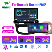 11.8 Inch 2K Double Knobs 2 Din Car Radio For Renault Duster 2012 Car Radio DVD Multimedia Video Player Android Auto Carplay