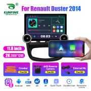 11.8 Inch 2K Double Knobs 2 Din Car Radio For Renault Duster 2014 Car Radio DVD Multimedia Video Player Android Auto Carplay