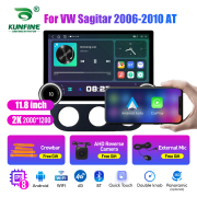 11.8 Inch 2K Double Knobs 2 Din Car Radio For VW Sagitar 2006 - 2010 AT Car Radio DVD Multimedia Video Player Android Auto Carplay