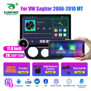 11.8 Inch 2K Double Knobs 2 Din Car Radio For VW Sagitar 2006 - 2010 MT Car Radio DVD Multimedia Video Player Android Auto Carplay