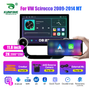 11.8 Inch 2K Double Knobs 2 Din Car Radio For VW Scirocco 2009 - 2014 MT Car Radio DVD Multimedia Video Player Android Auto Carplay
