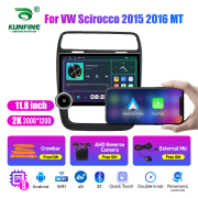 11.8 Inch 2K Double Knobs 2 Din Car Radio For VW Scirocco 2015 2016 MT Car Radio DVD Multimedia Video Player Android Auto Carplay