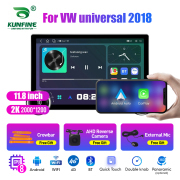 11.8 Inch 2K Double Knobs 2 Din Car Radio For VW universal 2018 Car Radio DVD Multimedia Video Player Android Auto Carplay
