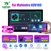 11.8 Inch 2K Double Knobs 2 Din Car Radio For Mahindra KUV100 Car Radio DVD Multimedia Video Player Android Auto Carplay