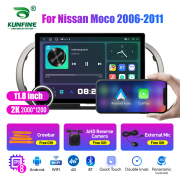 11.8 Inch 2K Double Knobs 2 Din Car Radio For Nissan Moco 2006 - 2011 Car Radio DVD Multimedia Video Player Android Auto Carplay