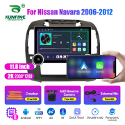 11.8 Inch 2K Double Knobs 2 Din Car Radio For Nissan Navara 2006-2012 Car Radio DVD Multimedia Video Player Android Auto Carplay