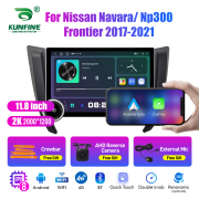 11.8 Inch 2K Double Knobs 2 Din Car Radio For Nissan Navara/ Np300/ Frontier 2017 - 2021 Car Radio DVD Multimedia Video Player Android Auto Carplay