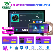 11.8 Inch 2K Double Knobs 2 Din Car Radio For Nissan Primastar 2006-2014 Car Radio DVD Multimedia Video Player Android Auto Carplay