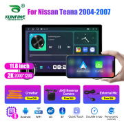 11.8 Inch 2K Double Knobs 2 Din Car Radio For Nissan Teana 2004 - 2007 Car Radio DVD Multimedia Video Player Android Auto Carplay