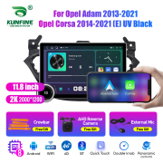 11.8 Inch 2K Double Knobs 2 Din Car Radio For Opel Adam 2013 - 2021 Opel Corsa 2014 - 2021 (E) UV Black Car Radio DVD Multimedia Video Player Android Auto Carplay